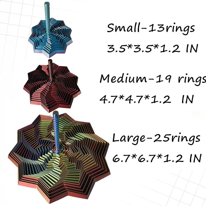 Expanded Sensory Fidget Star With Handle