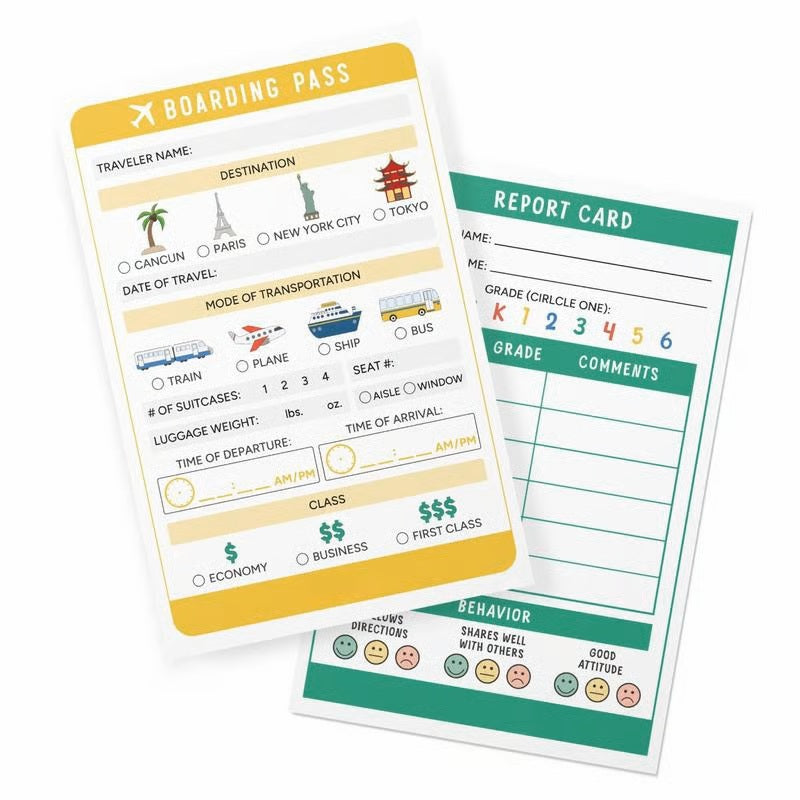 🥳Pretend Play Notepads | 2-Pack | 40 Pages Each ✨