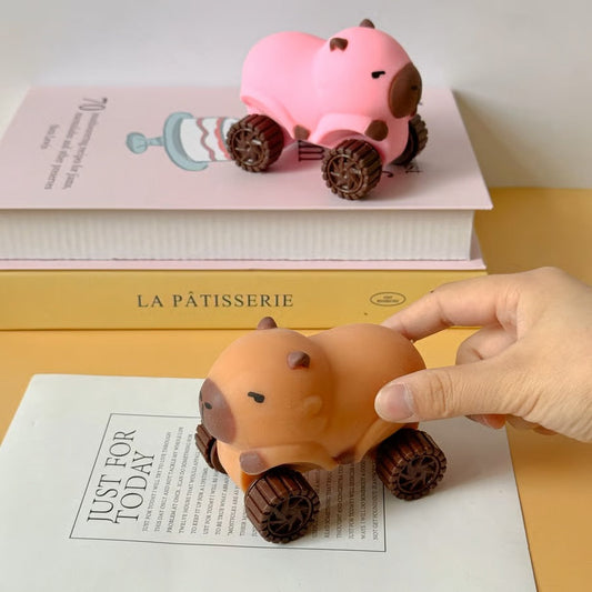 ✨Stress-Relieving Capybara Pull-Along Car