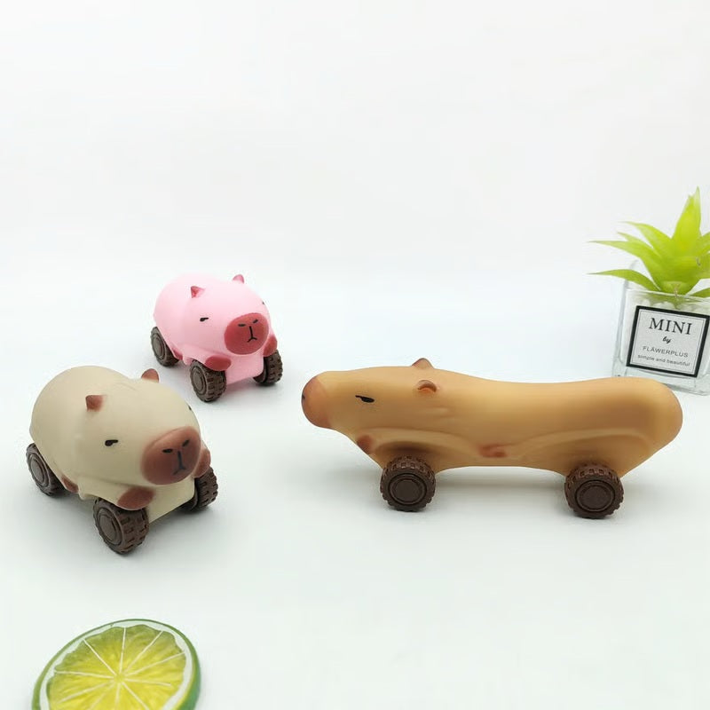 ✨Stress-Relieving Capybara Pull-Along Car