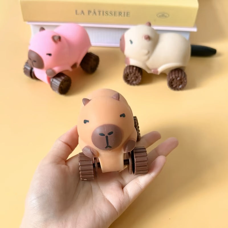 ✨Stress-Relieving Capybara Pull-Along Car