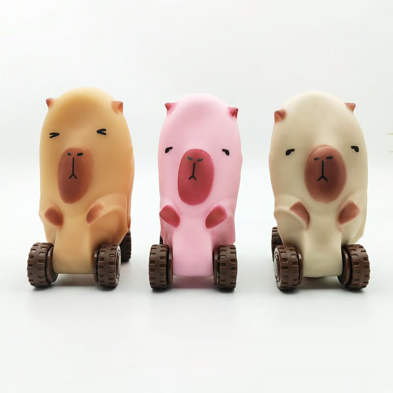 ✨Stress-Relieving Capybara Pull-Along Car