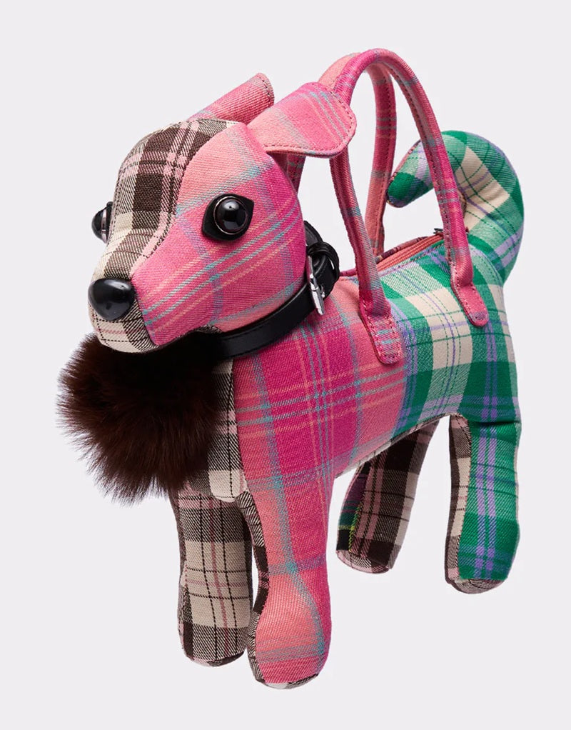Colorful Plaid Mimi Dog Purse