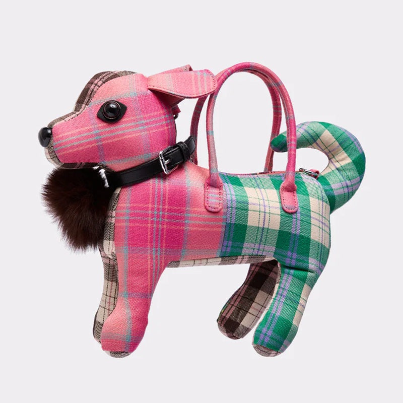 Colorful Plaid Mimi Dog Purse