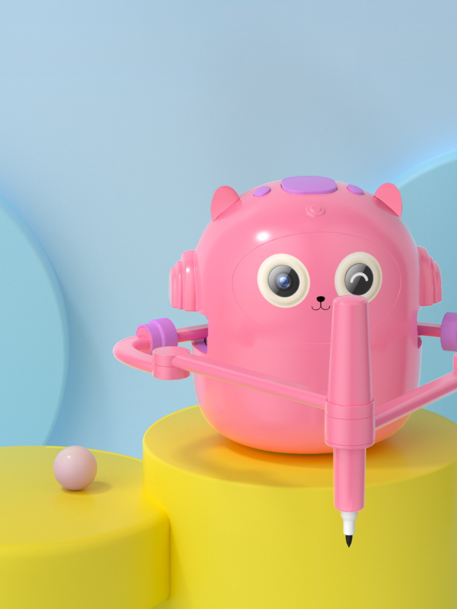 Early Education Robot Teaches Children To Draw Toys